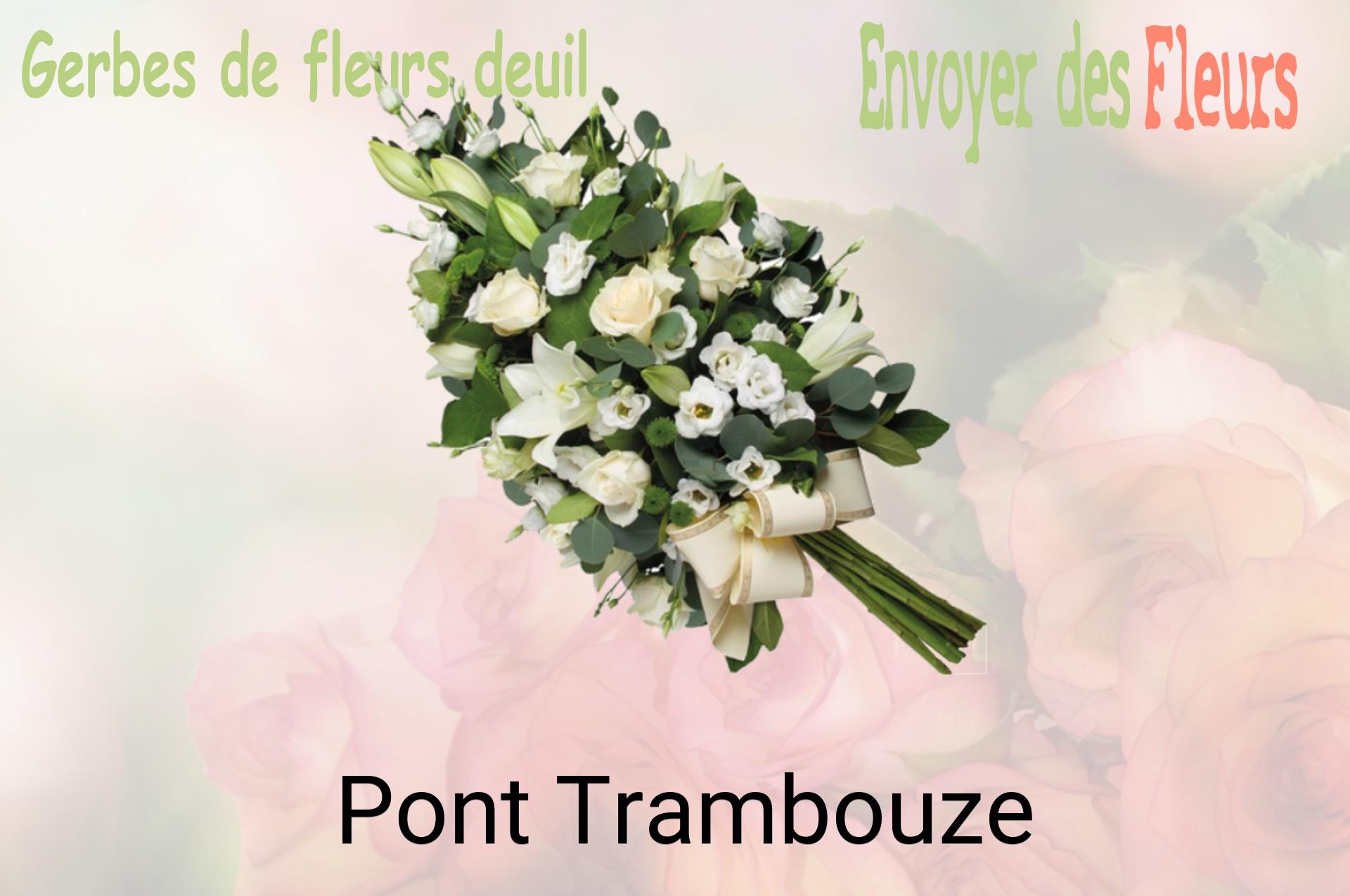 Gerbe de fleurs de deuil livrée à Pont-Trambouze